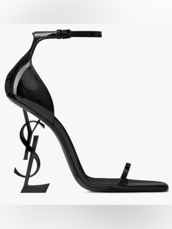 Saint Laurent Shoes - Authentic Saint Laurent Opyum YSL 110 Patent Leather Sandals 40 Black/Black